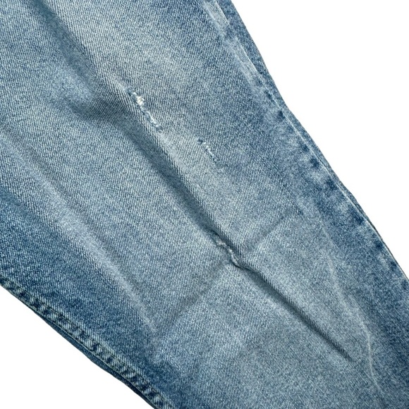 Free People Jeans Women Size 31 Emmy Split Hem Bootcut Blue Button Fly High Rise - Picture 10 of 16